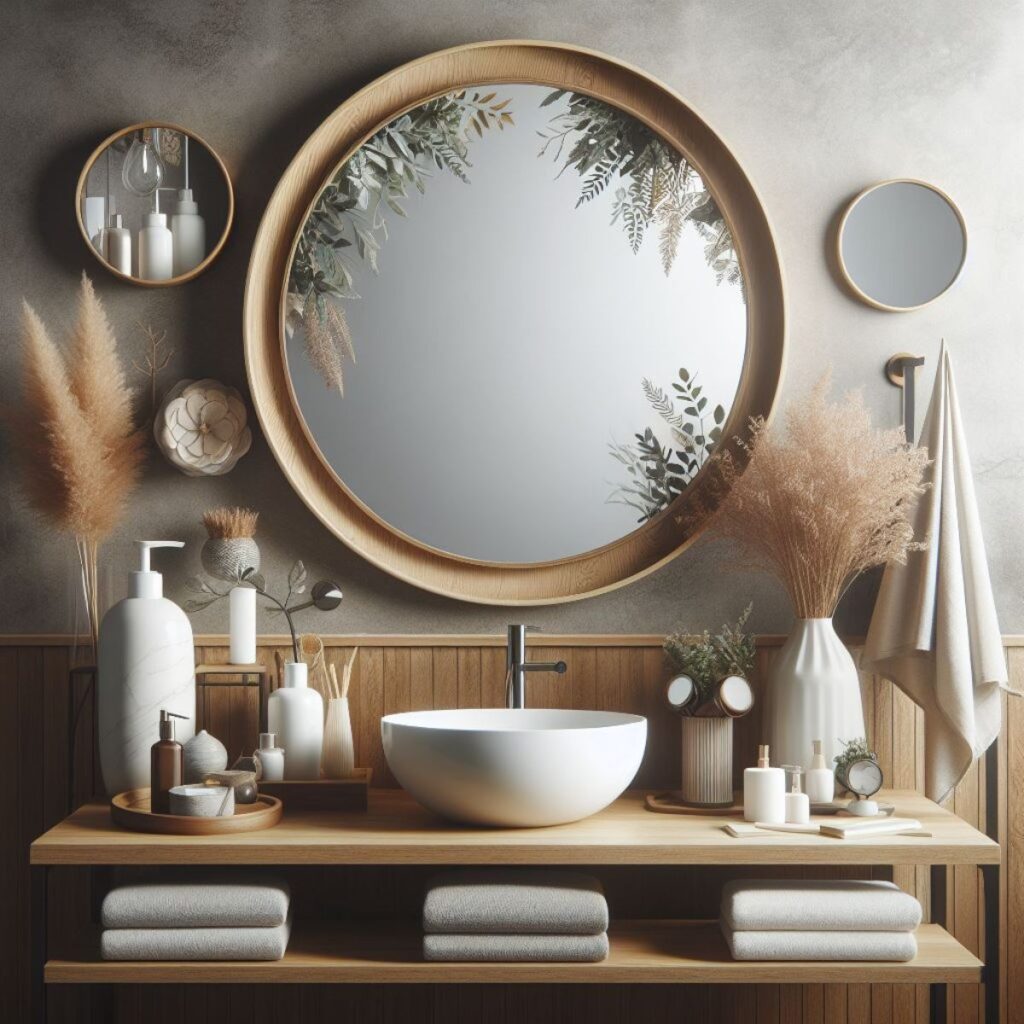 Frame the Mirror For Bathroom Decor