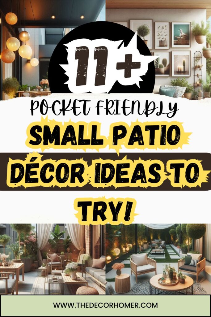 11 Pocket Friendly Small Patio Decor Ideas