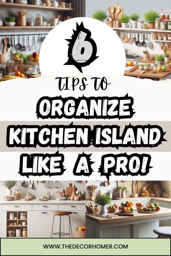 Organize Kitchen Island