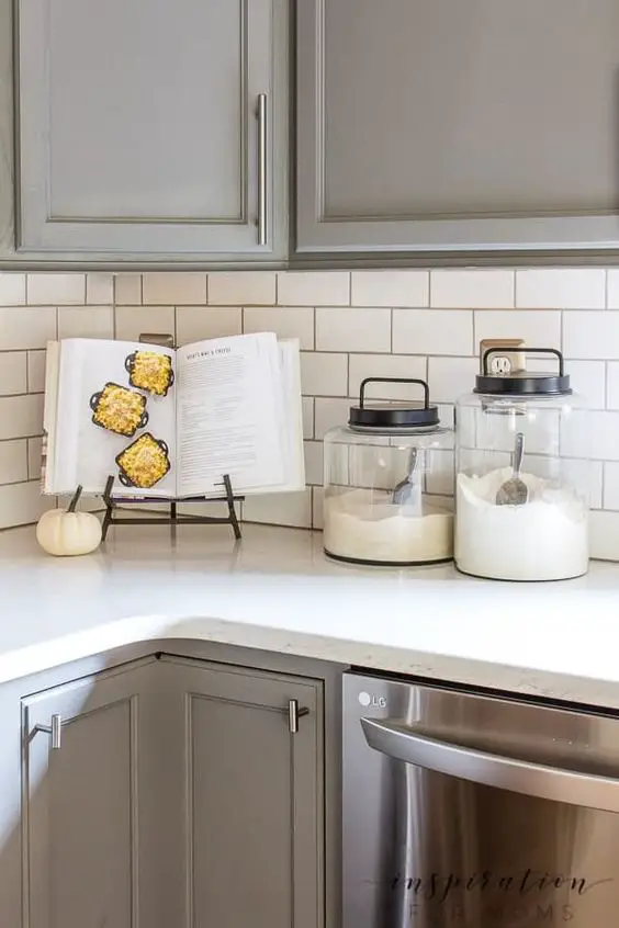 Organize Kitchen Counter With Glass Canisters