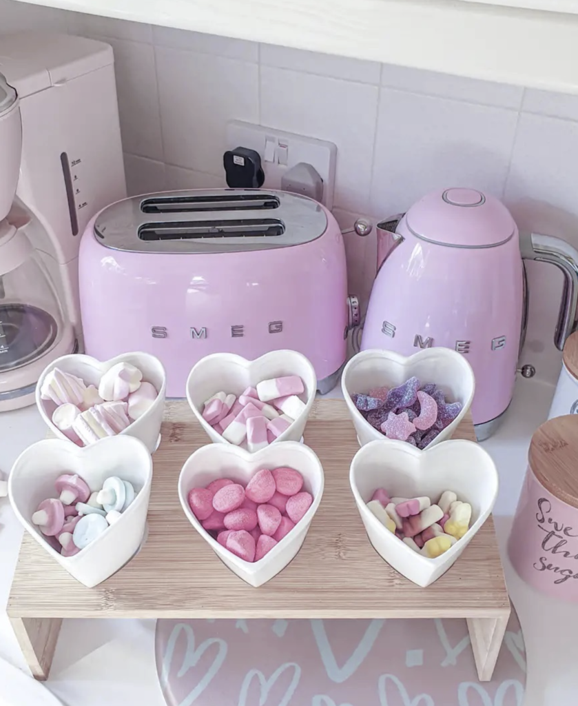 Pink Smeg Kettle and Toaster Set