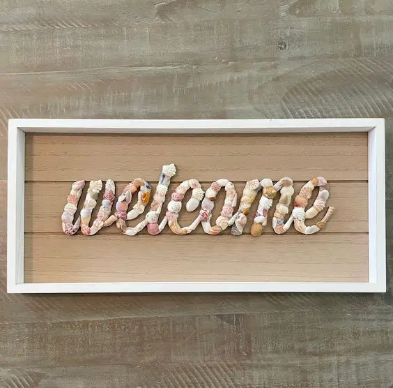 Say ‘WELCOME’ with a Seashell Sign