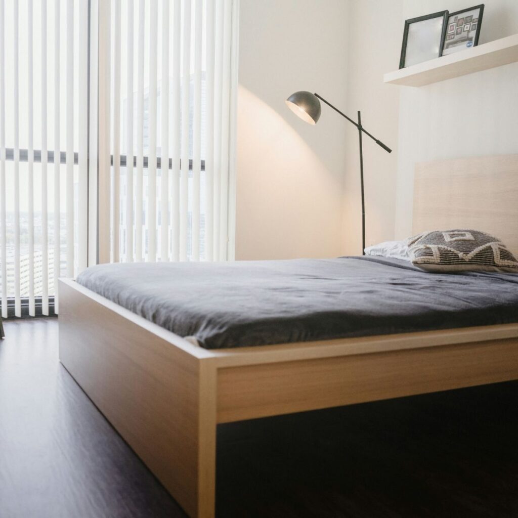 Simple Platform Bed For Minimalist Bedrooms