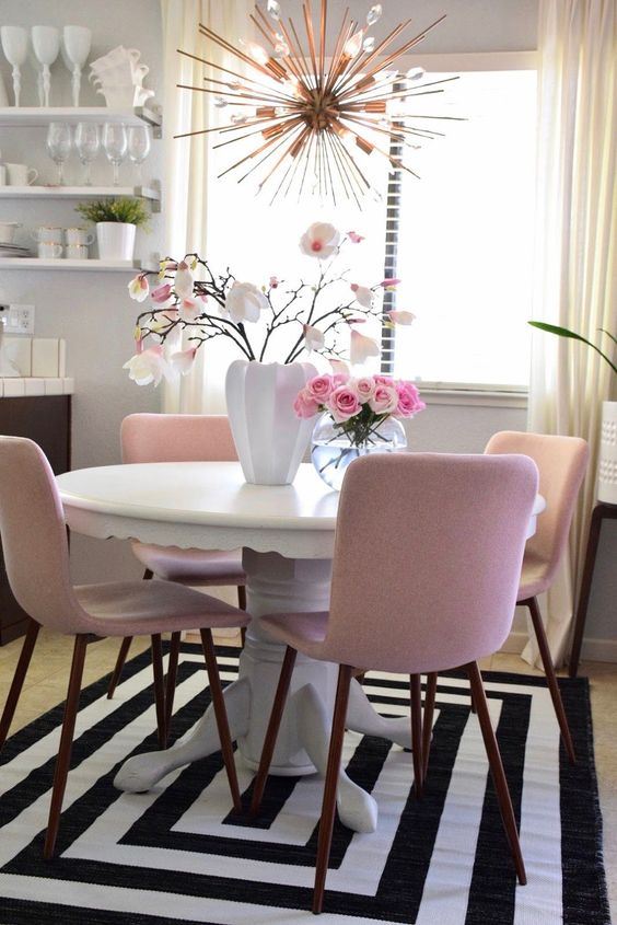 Styled Pink Diner Table