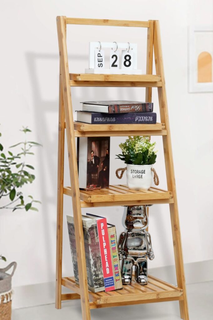 Add DIY Patio Bookshelf