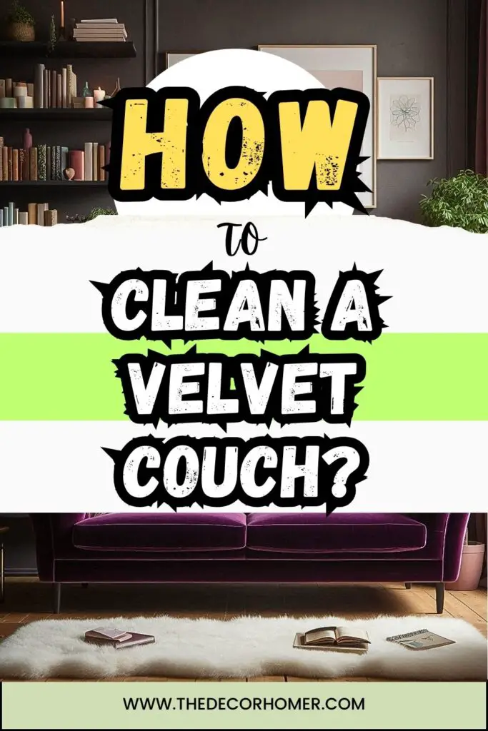 How To Clean A Velvet Couch?