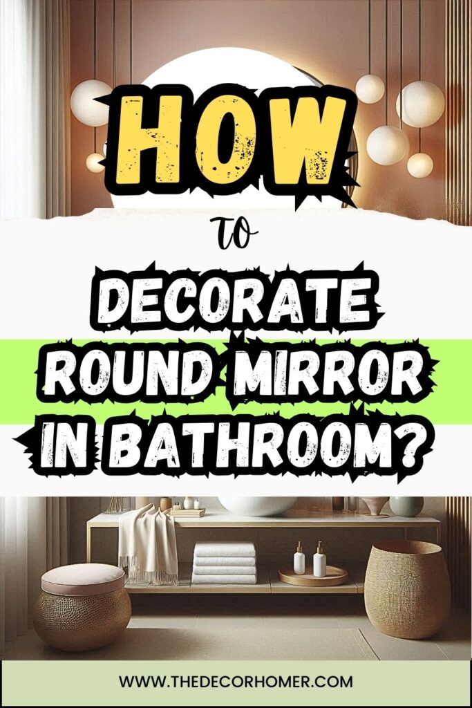 How To Decorate Round Mirror In Bathroom?