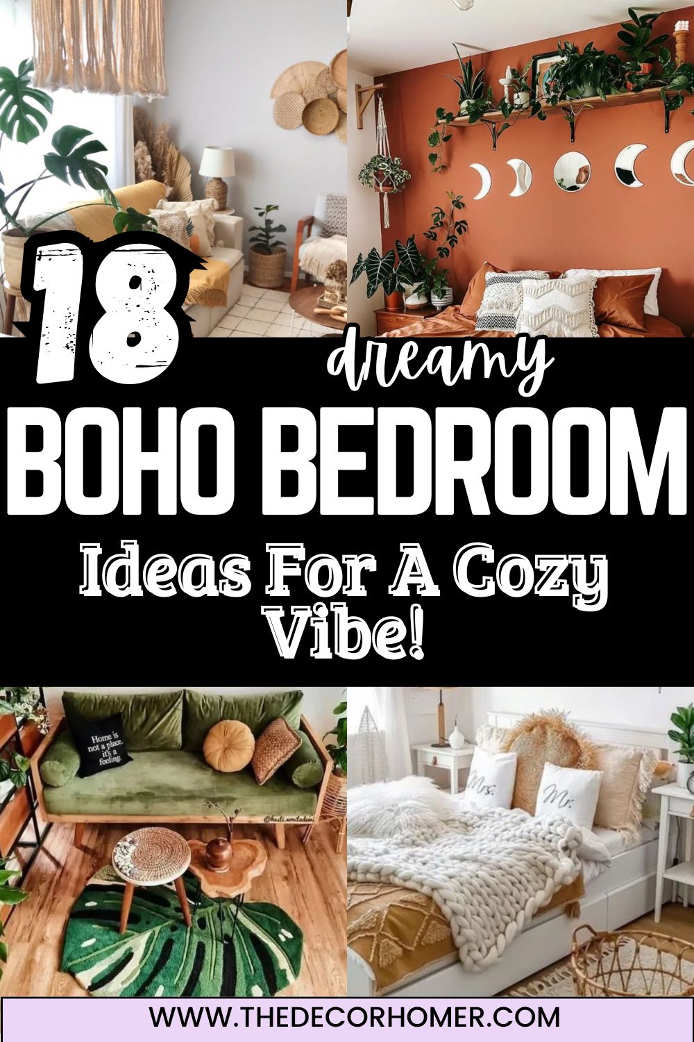 18 Boho Bedroom Decor Ideas To Copy! - thedecorhomer.com