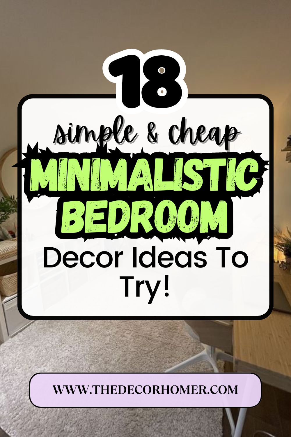 18 Simple Minimalistic Bedroom Decor Ideas To Try! - thedecorhomer.com