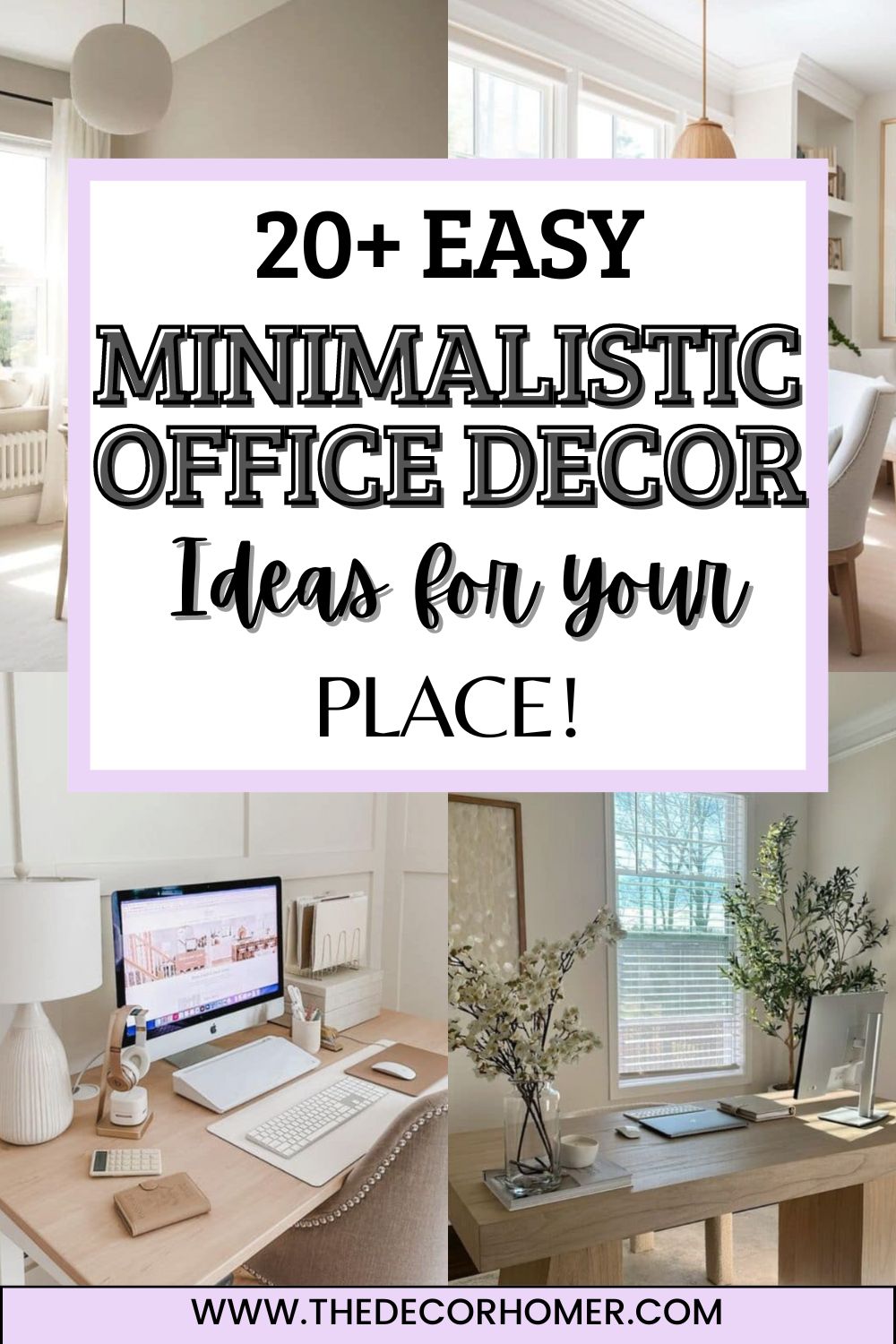 20+ Easy Minimalistic Office Décor Ideas For Your Place ...