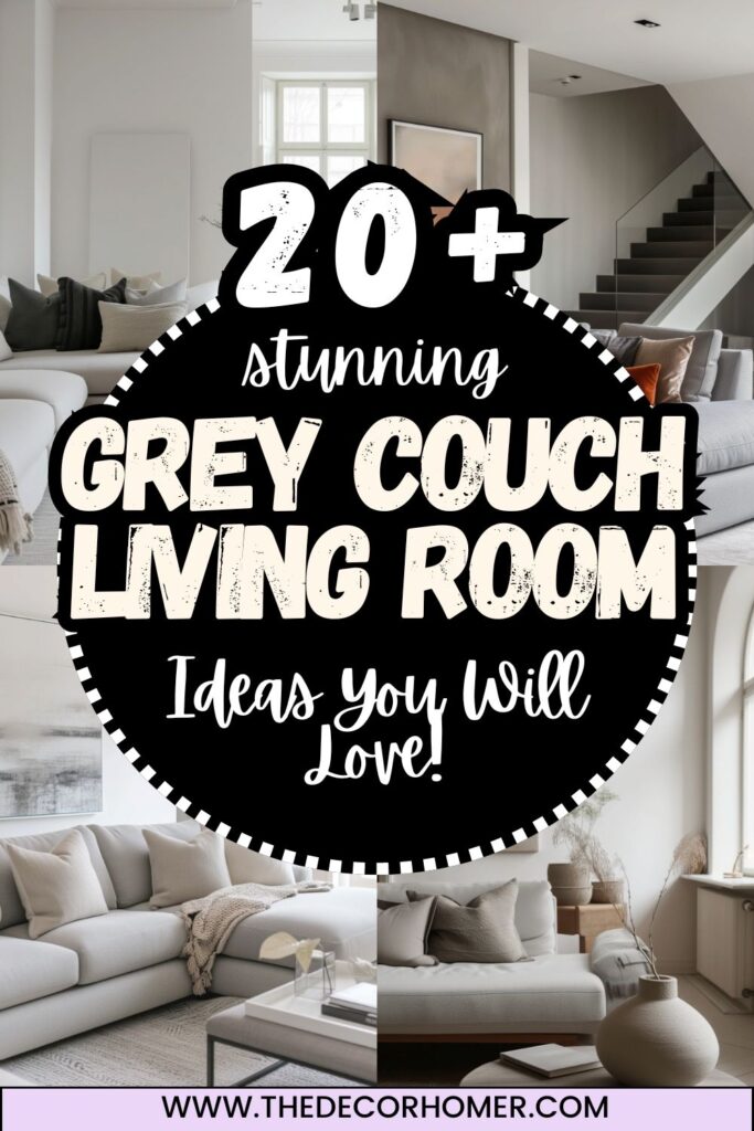 20+ Stunning Grey Couch Living Room Ideas!