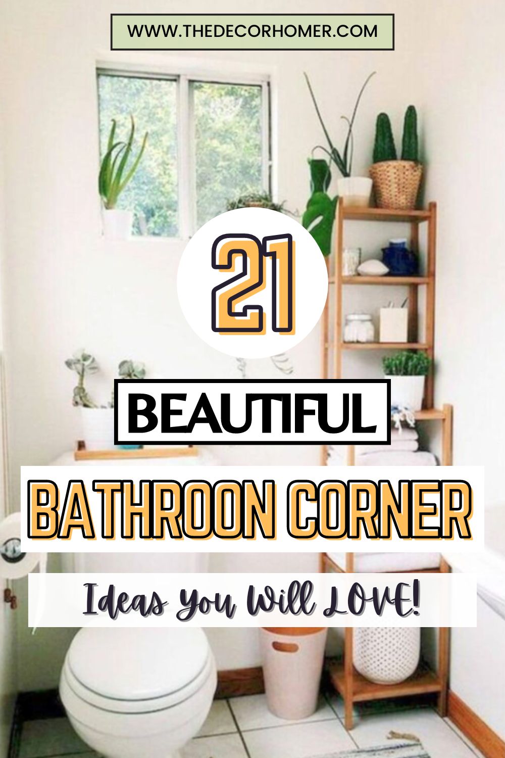 21+ Beautiful Bathroom Corner Ideas You'll Love! - thedecorhomer.com