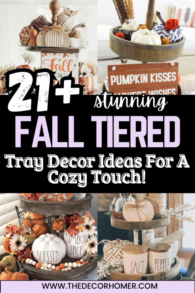 21+ Fall Tiered Tray Decor Ideas For A Cozy Touch!