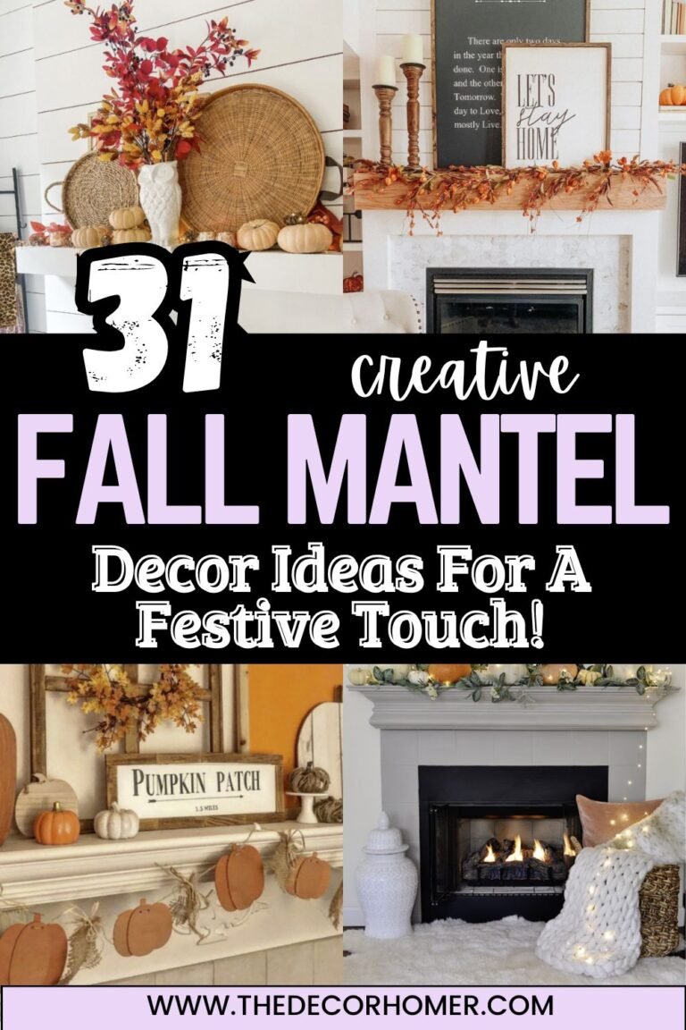 31 Creative Fall Mantel Decor Ideas for a Festive Touch ...