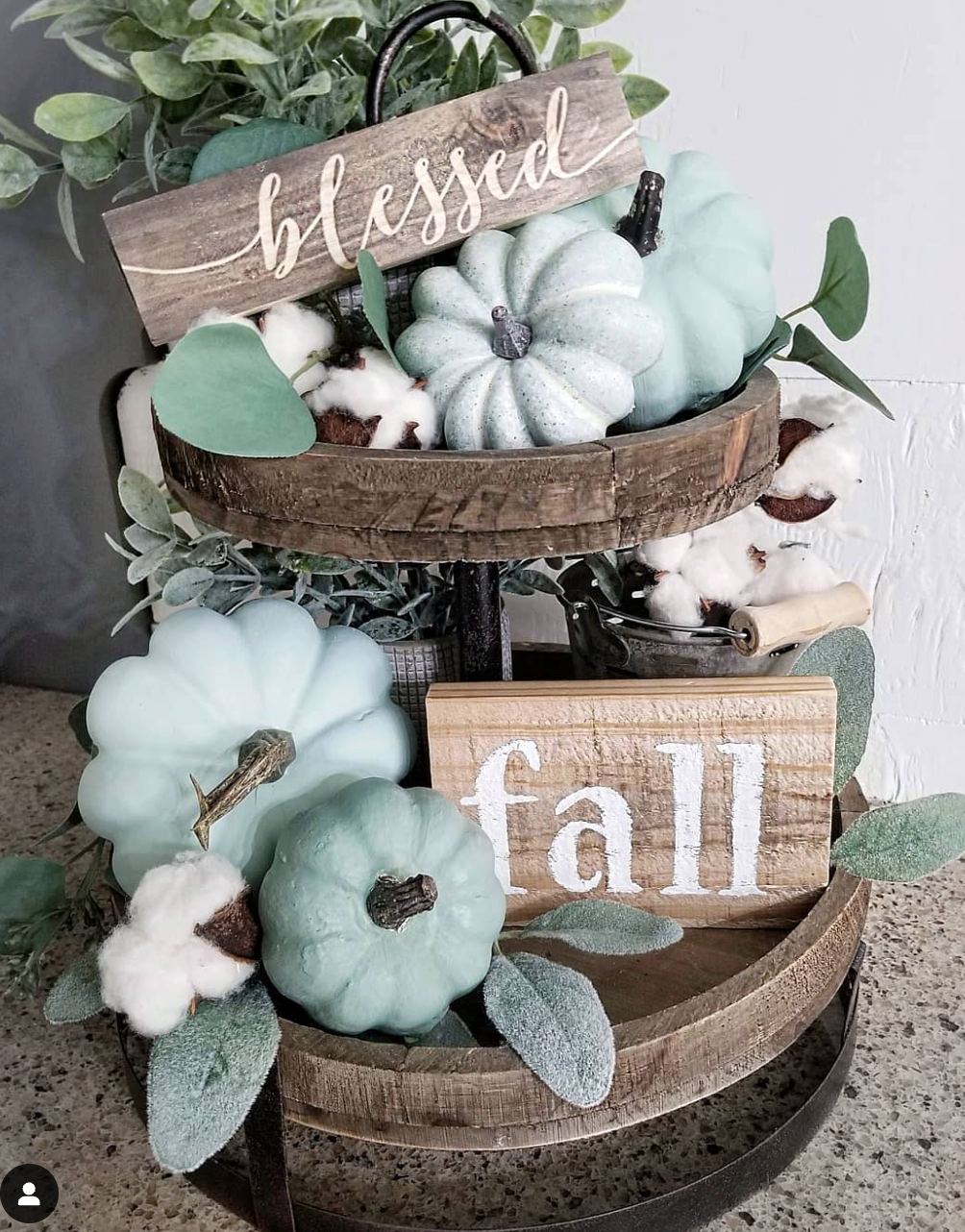 21+ Fall Tiered Tray Decor Ideas For A Cozy Touch! - thedecorhomer.com