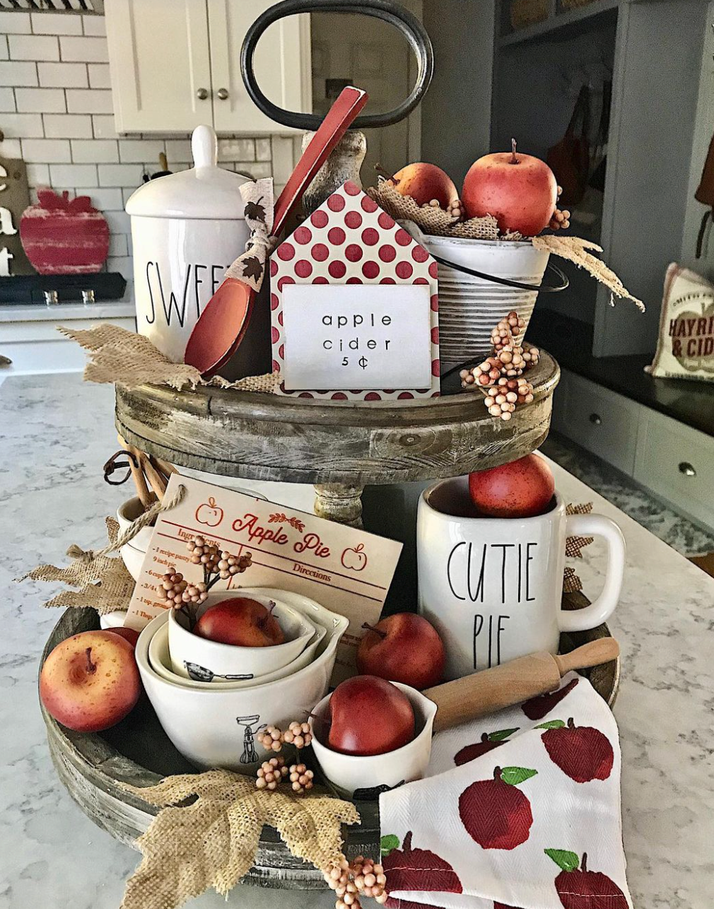 21+ Fall Tiered Tray Decor Ideas For A Cozy Touch! - thedecorhomer.com