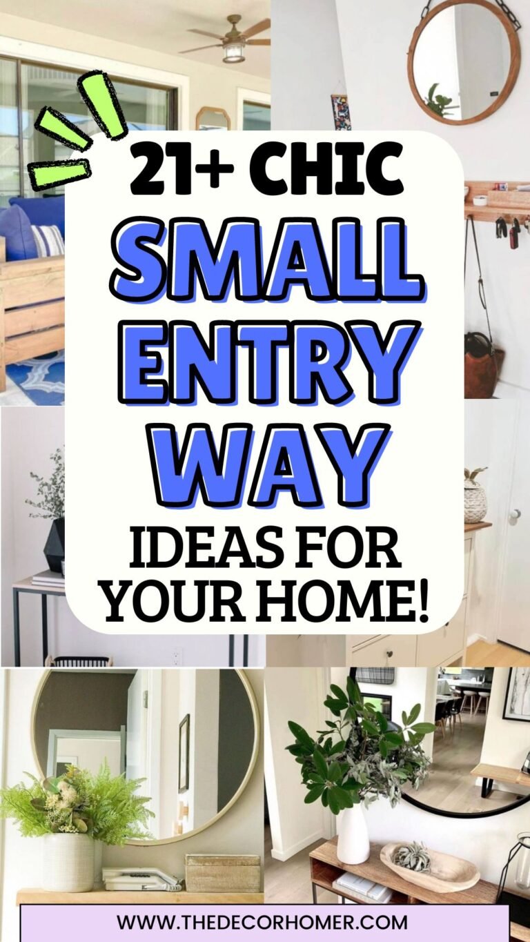 21+ Chic Small Entryway Ideas For Your Home! - thedecorhomer.com