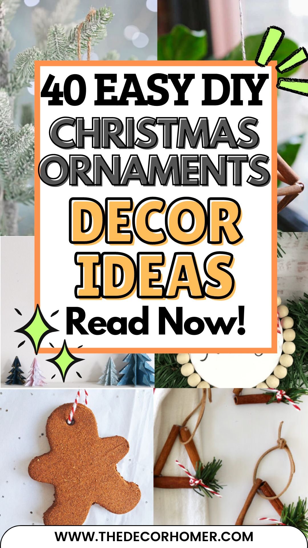 Cheap & Easy Homemade Christmas Ornaments for a Festive Home